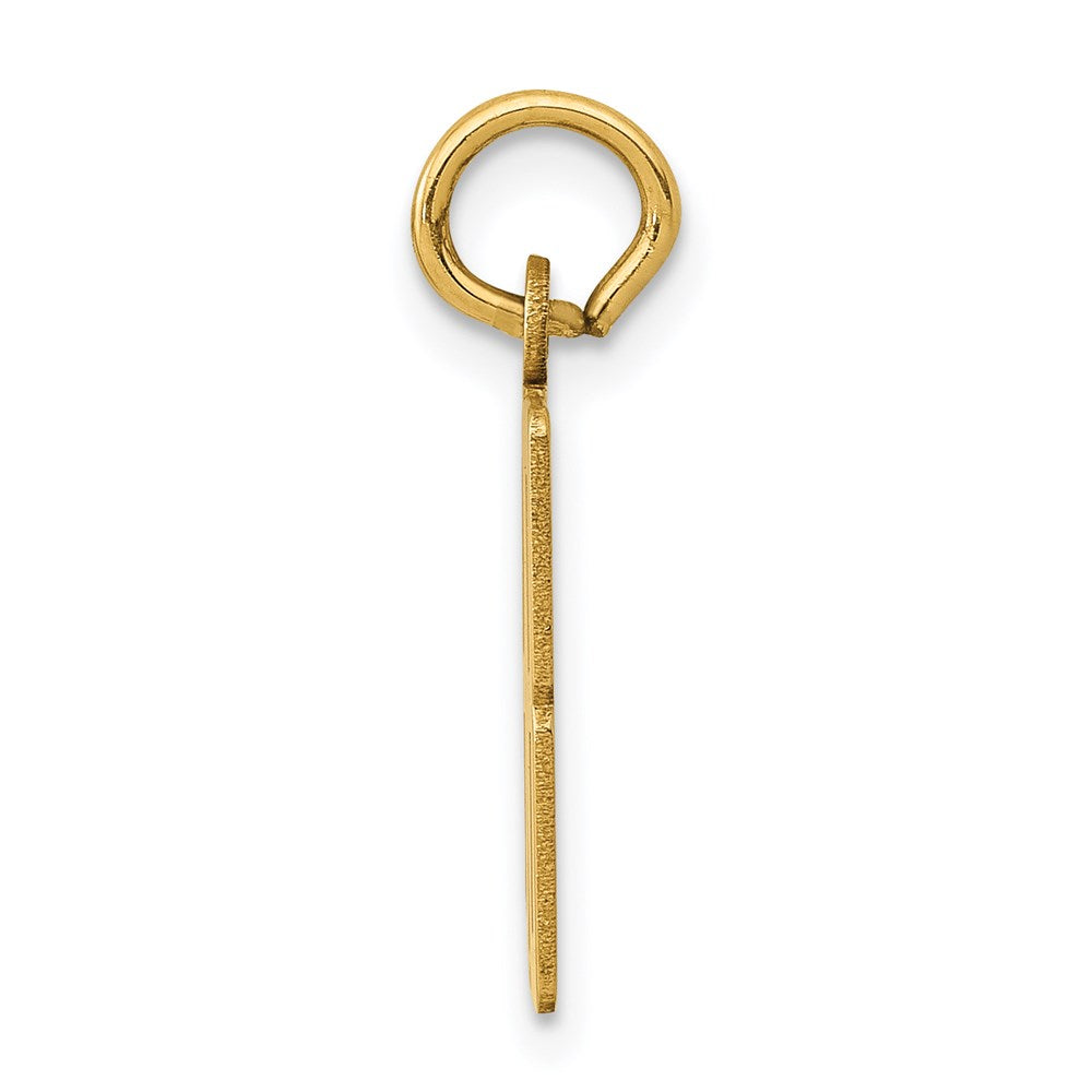 14K Gelbgold Klein Länglich Zahl 88 Charm