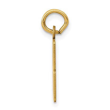 14K Gelbgold Klein Länglich Zahl 88 Charm