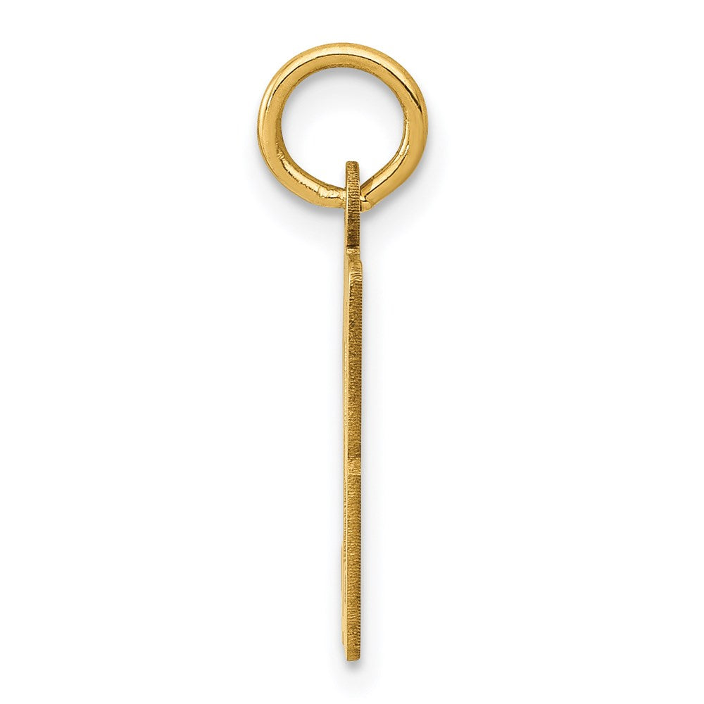 14K Gelbgold Klein Länglich Zahl 93 Charm
