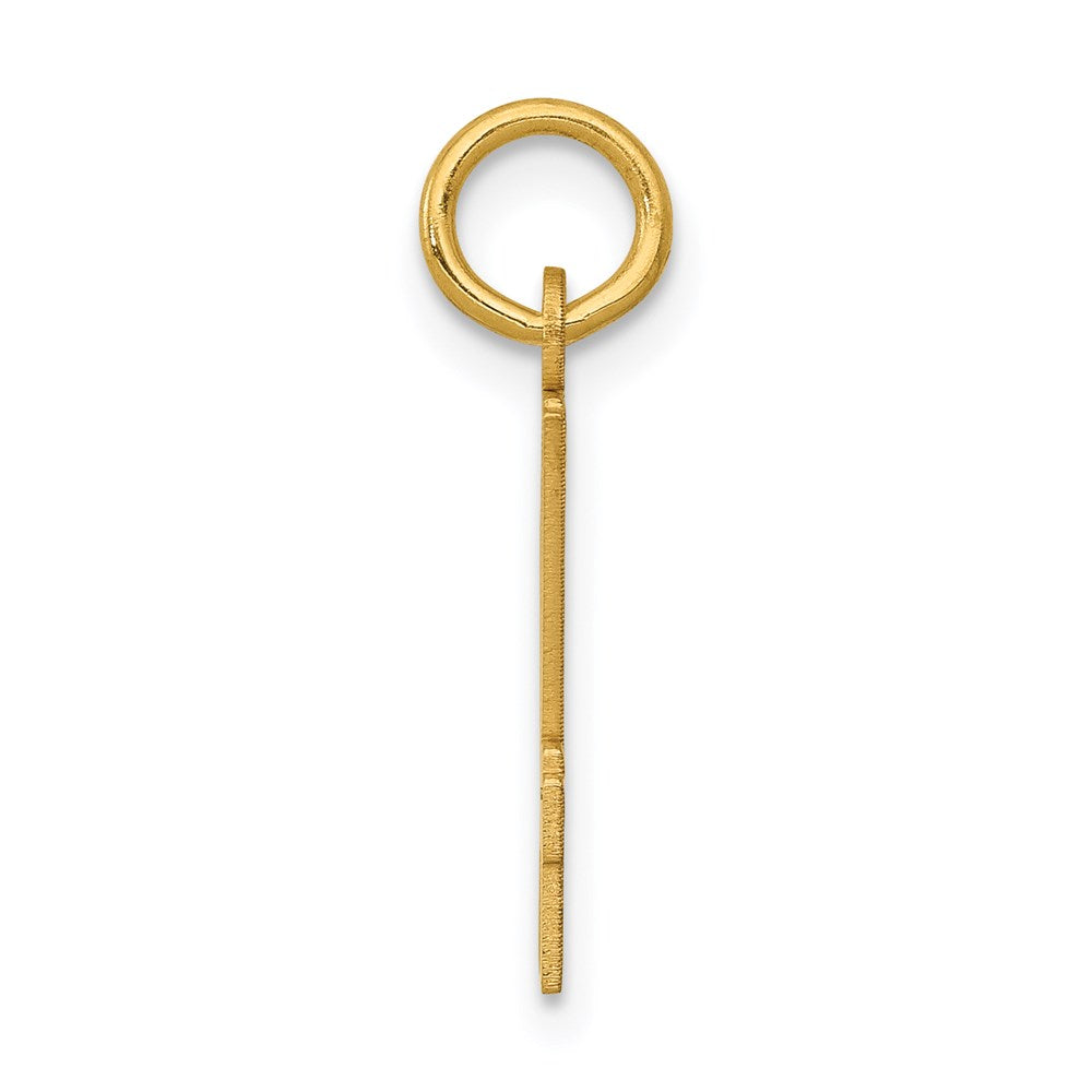 14K Gelbgold Klein Länglich Zahl 94 Charm