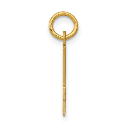 14K Gelbgold Klein Länglich Zahl 94 Charm