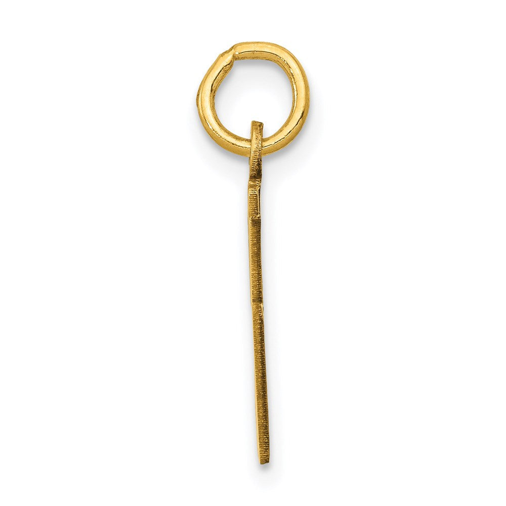 14K Gelbgold Klein Länglich Zahl 95 Charm