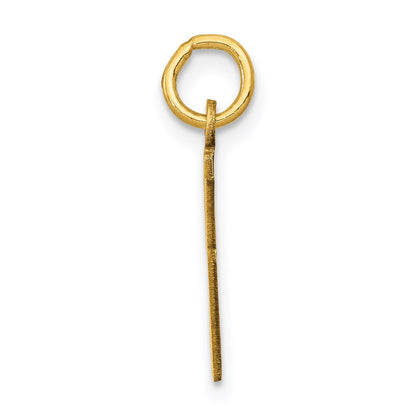 14K Gelbgold Klein Länglich Zahl 95 Charm