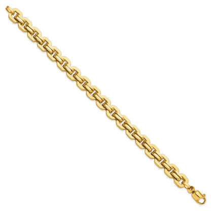 8.5 Zoll 14K Herren Poliert Fantasieglieder Armband