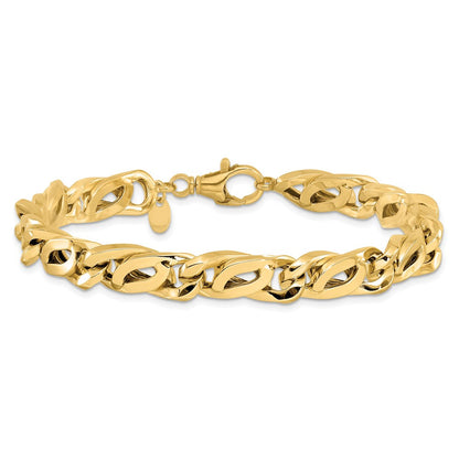 8.25 Zoll 14K Herren Poliert Glieder Armband