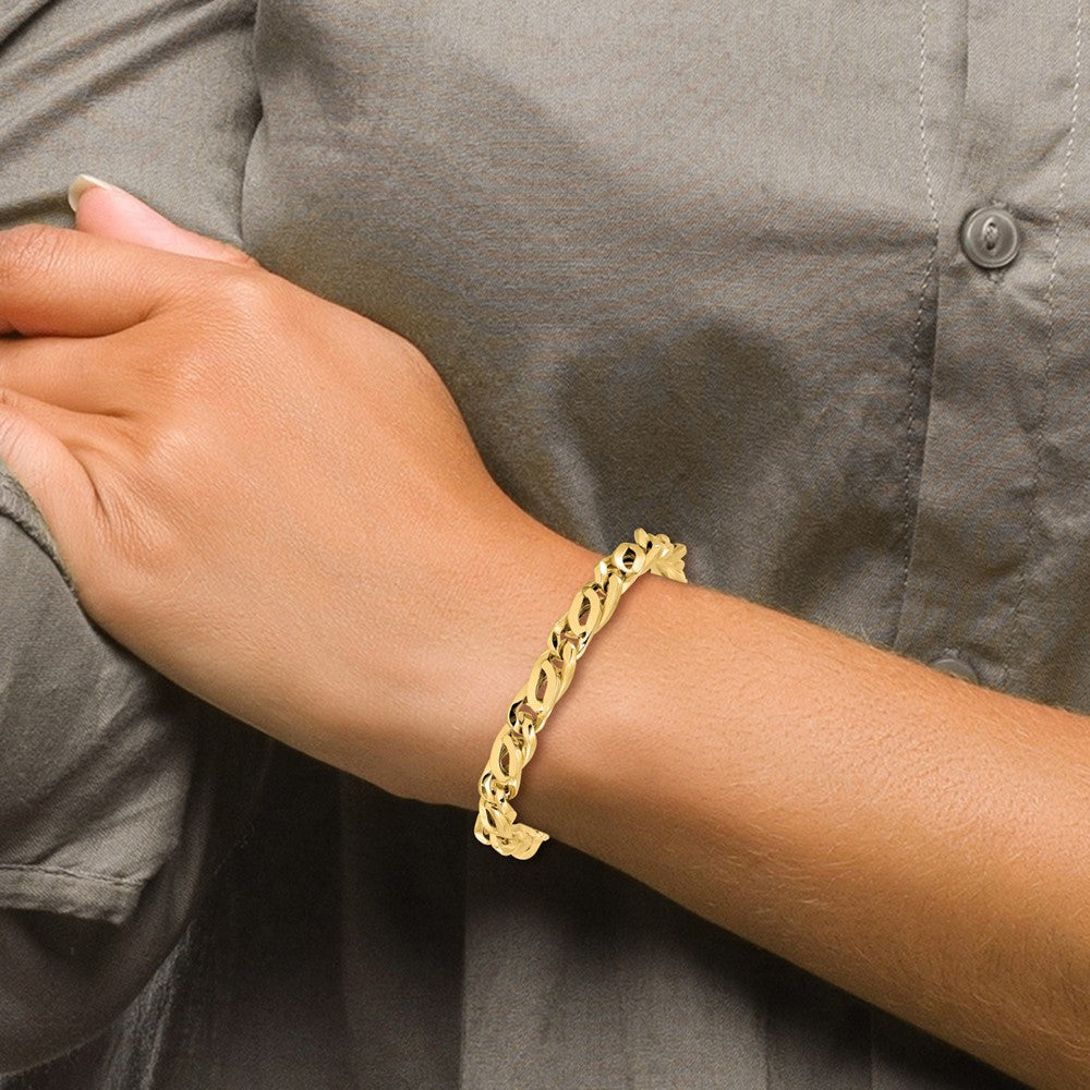 8.25 Zoll 14K Herren Poliert Glieder Armband