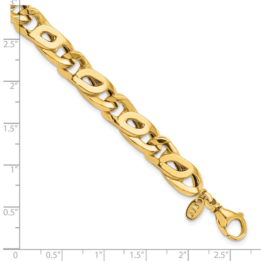 8.25 Zoll 14K Herren Poliert Glieder Armband