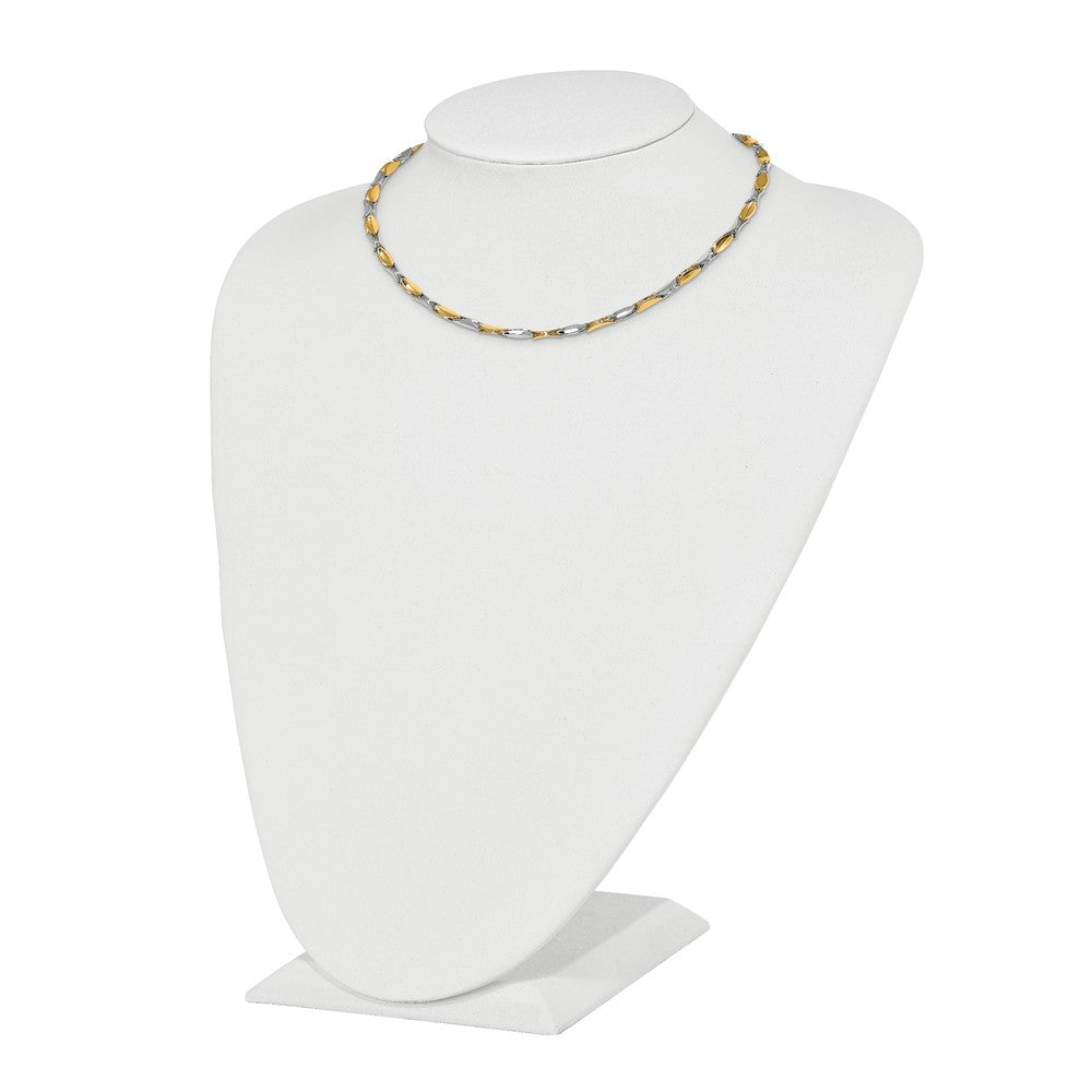 14K Bicolor Poliert Fantasieglieder Halskette