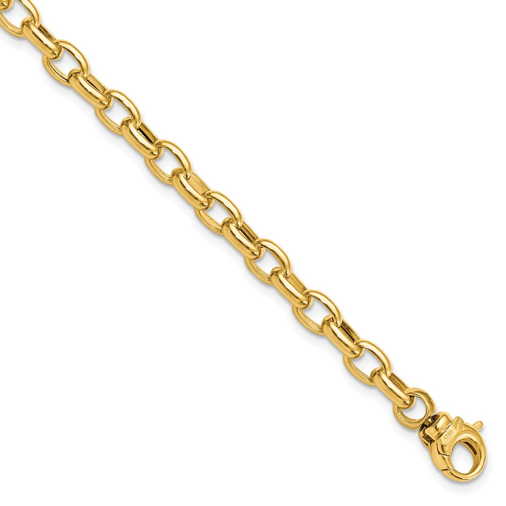 14K Gelbgold Poliert Fantasieglieder Armband