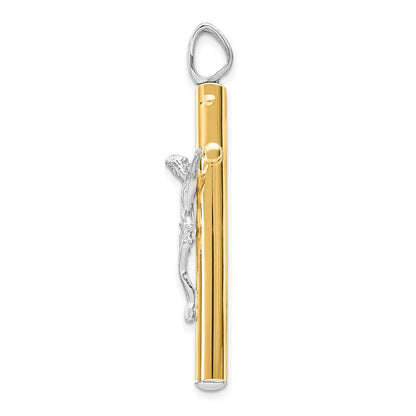 14K Bicolor Kruzifix Anhänger
