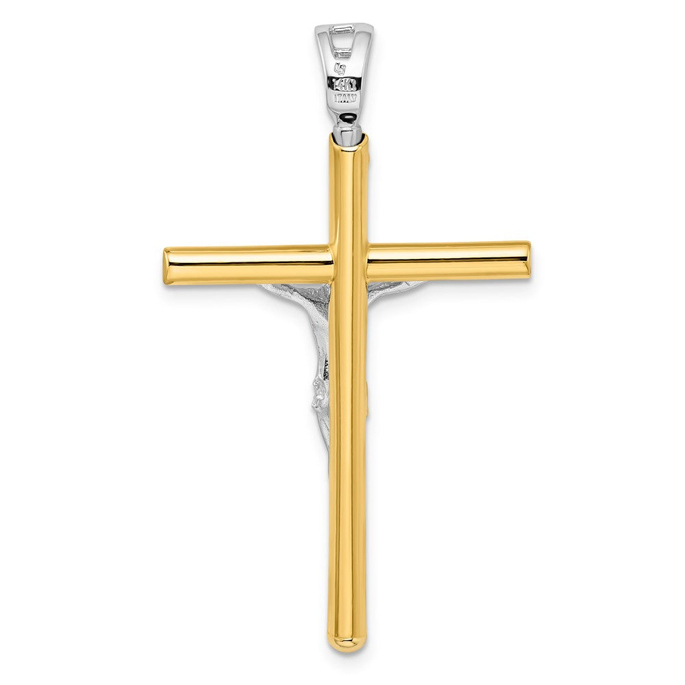 14K Bicolor Kruzifix Anhänger