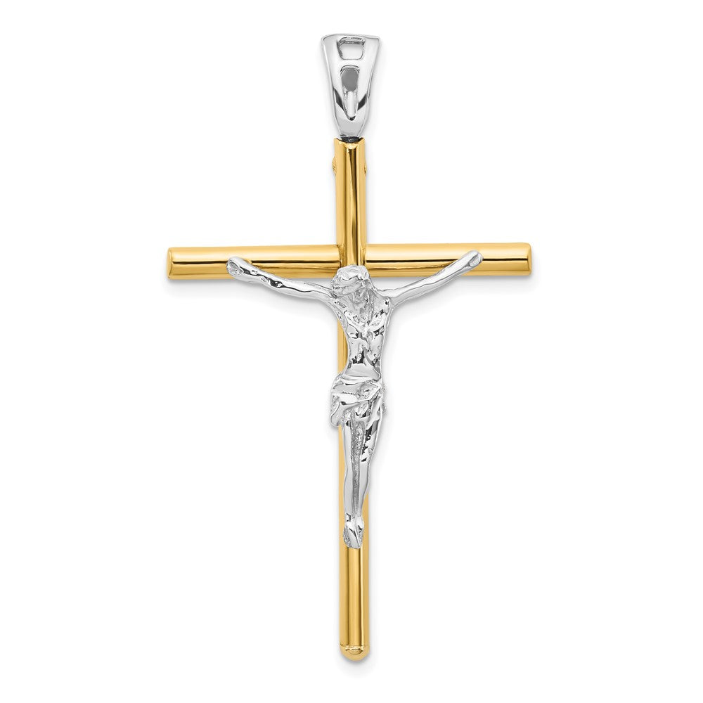 14K Bicolor Kruzifix Anhänger