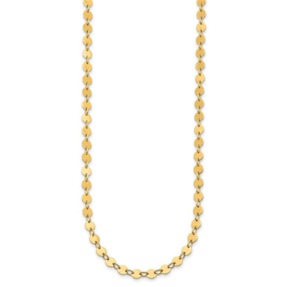 14K Gelbgold Poliert Halskette