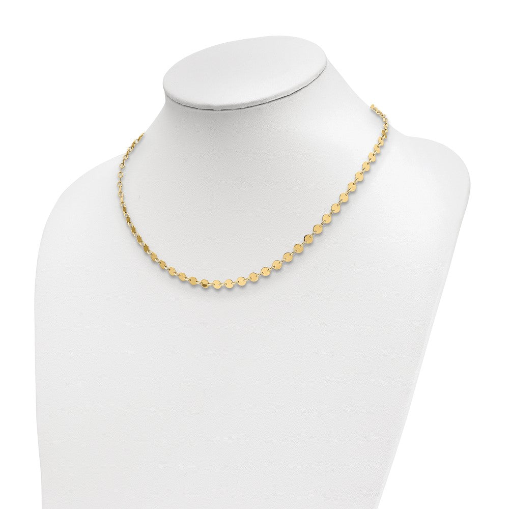 14K Gelbgold Poliert Halskette