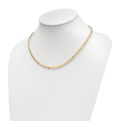 14K Gelbgold Poliert Halskette
