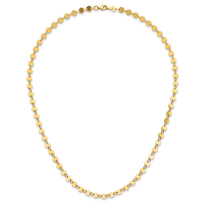 14K Gelbgold Poliert Halskette