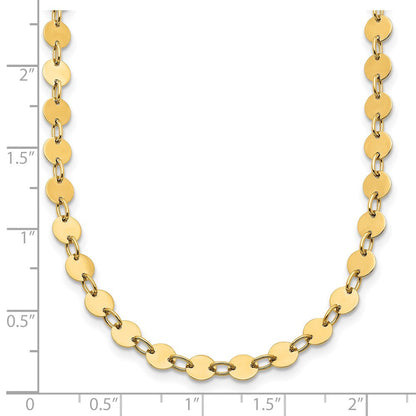 14K Gelbgold Poliert Halskette