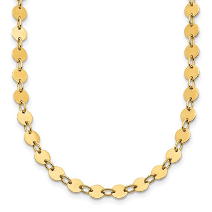 14K Gelbgold Poliert Halskette