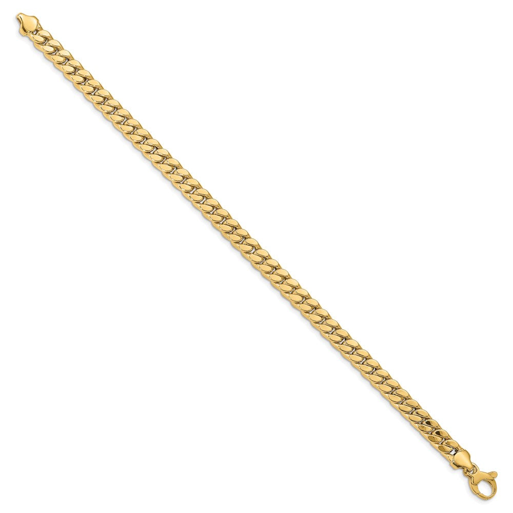 14K Gelbgold Herren Poliert Panzer Armband