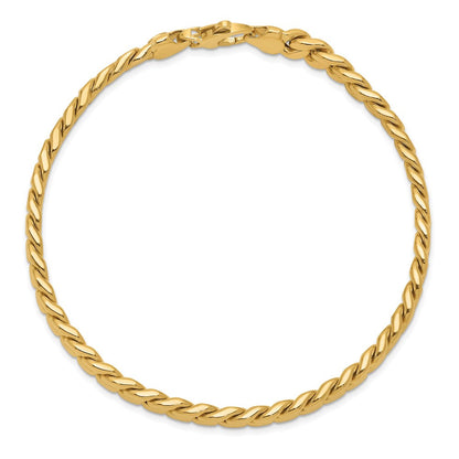 8.5 Zoll 14K Herren Poliert Fantasieglieder Armband