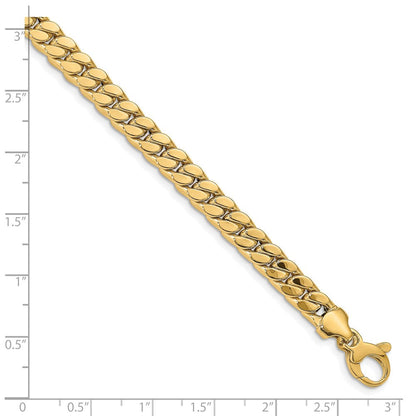 8.5 Zoll 14K Herren Poliert Fantasieglieder Armband