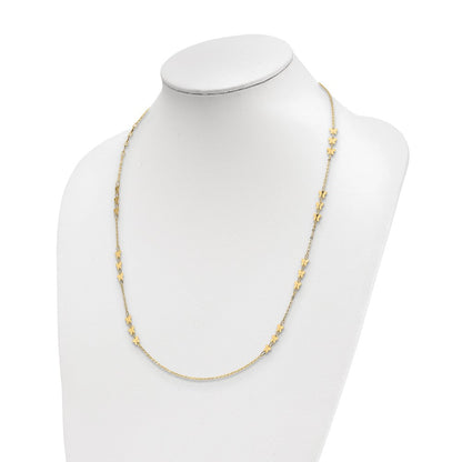 14K Gelbgold Poliert Schmetterling Halskette