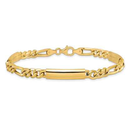 14K Gelbgold Herren Poliert Fantasieglieder Armband