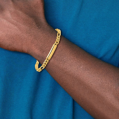 14K Gelbgold Herren Poliert Fantasieglieder Armband