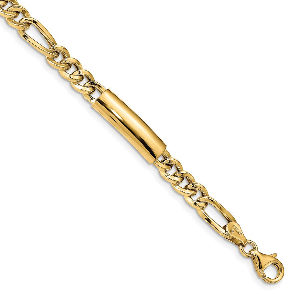 14K Gelbgold Herren Poliert Fantasieglieder Armband