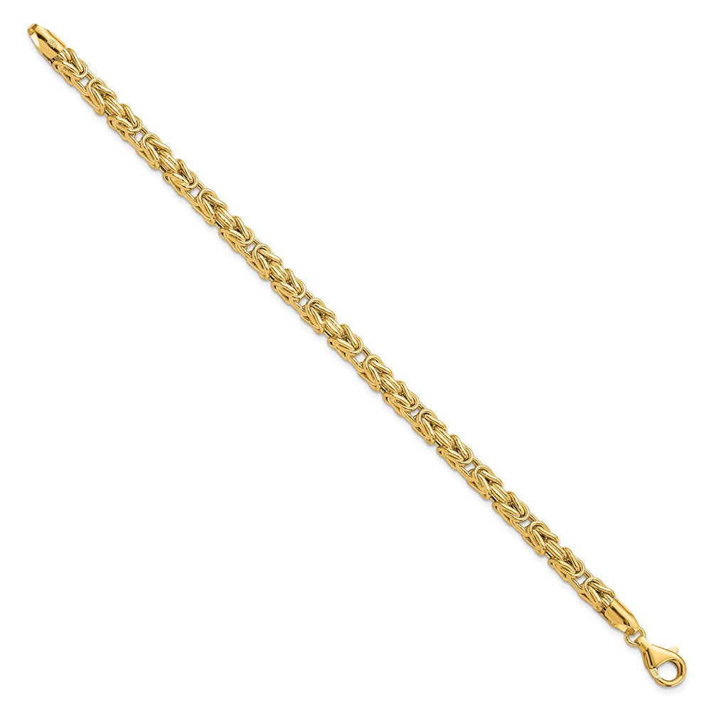 14K Gelbgold Poliert Fantasieglieder Armband