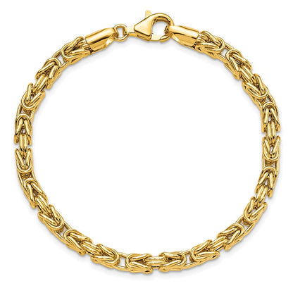 14K Gelbgold Poliert Fantasieglieder Armband