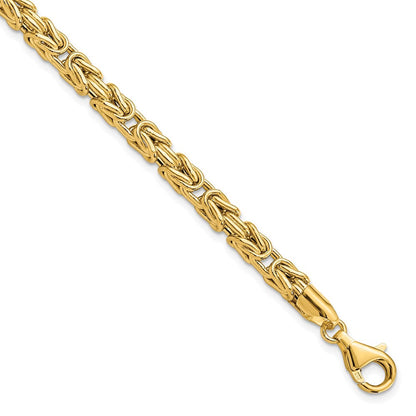 14K Gelbgold Poliert Fantasieglieder Armband