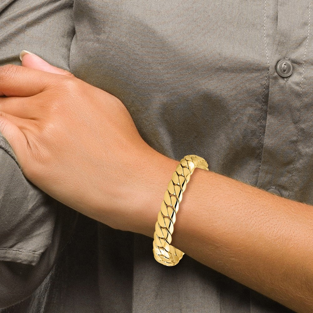 14K Gelbgold Poliert Armband