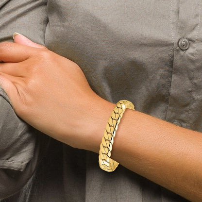 14K Gelbgold Poliert Armband