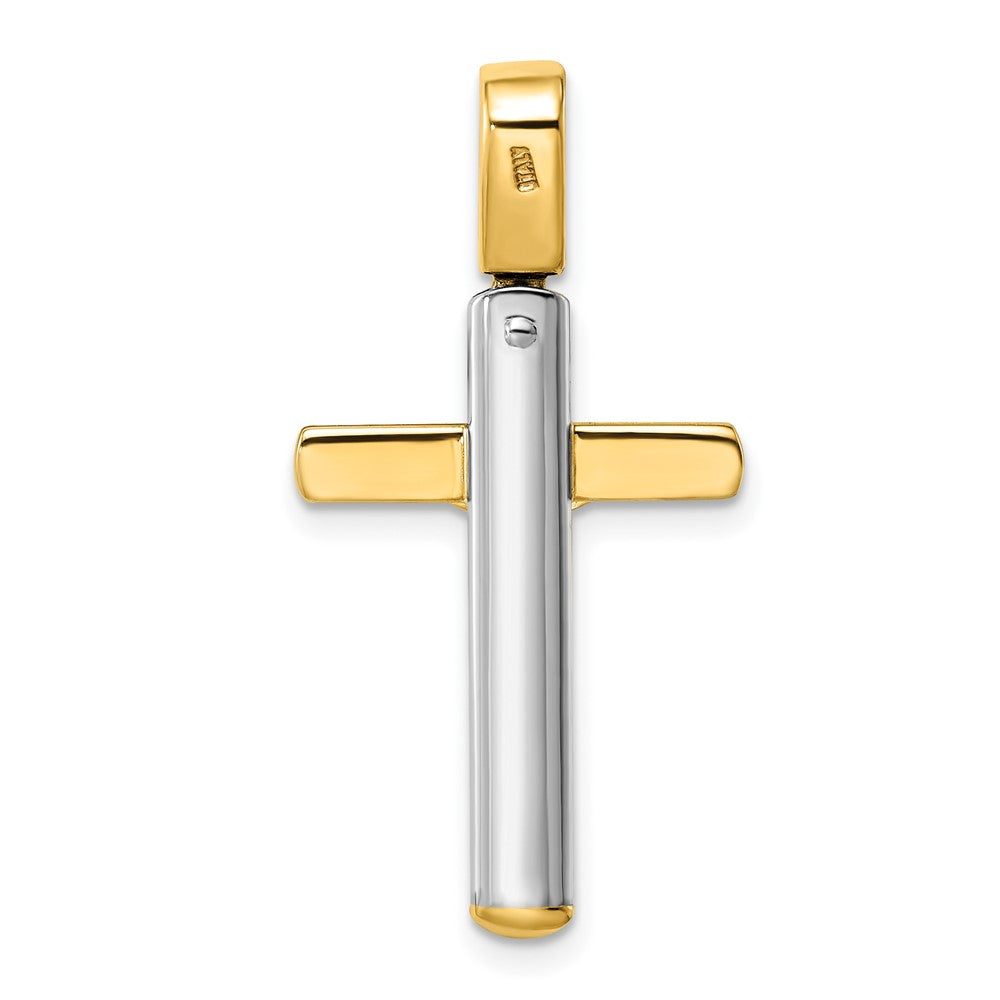 14K Bicolor Kruzifix Anhänger