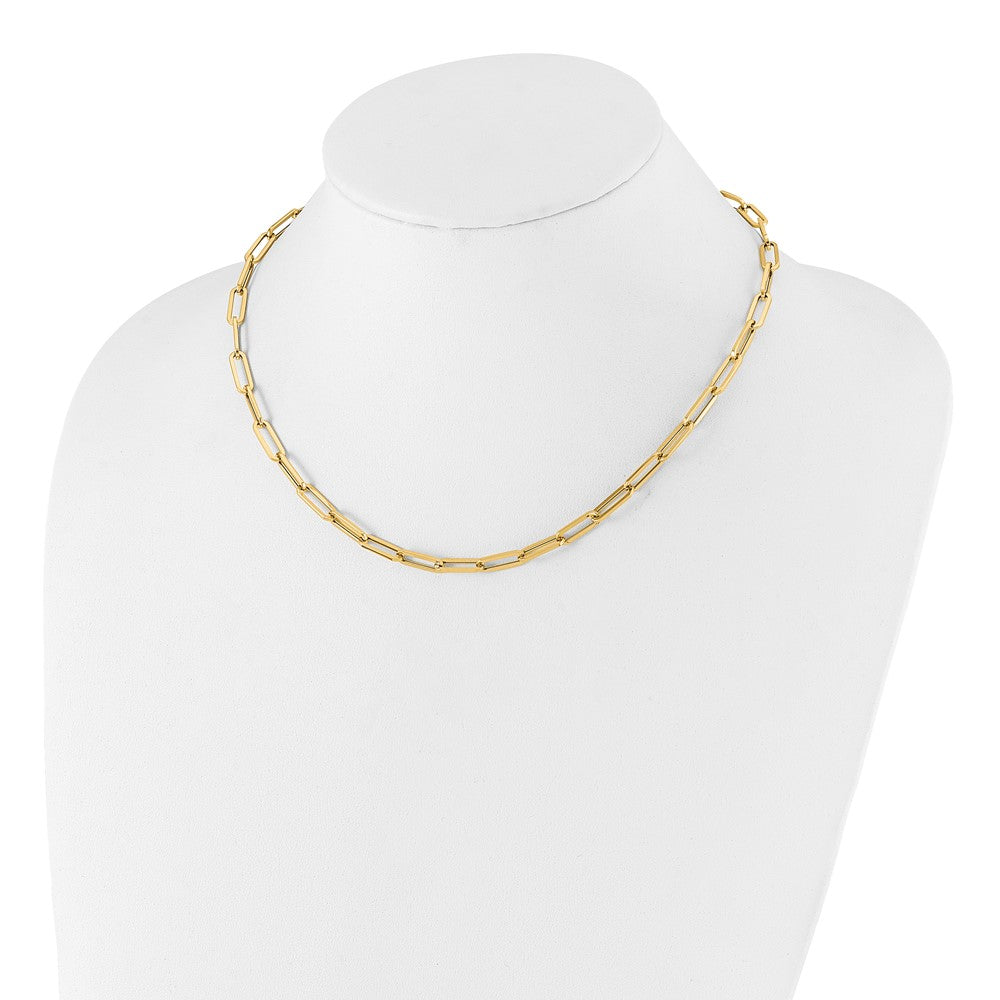 14K Gelbgold Poliert Fantasieglieder Halskette