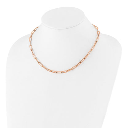 14K Roségold Poliert Fantasieglieder Halskette