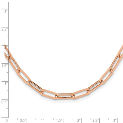 14K Roségold Poliert Fantasieglieder Halskette
