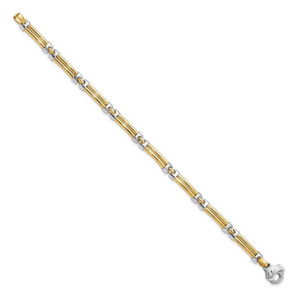 14K Bicolor Poliert Armband