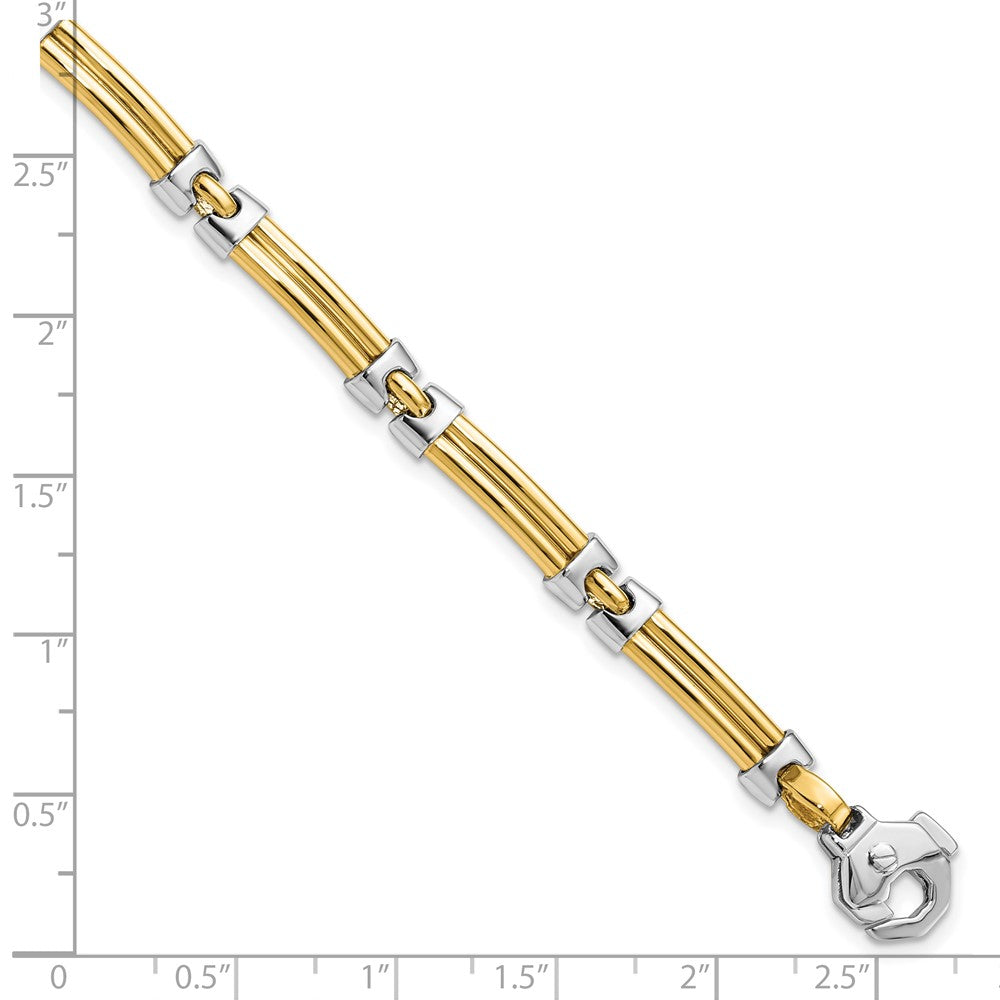 14K Bicolor Poliert Armband