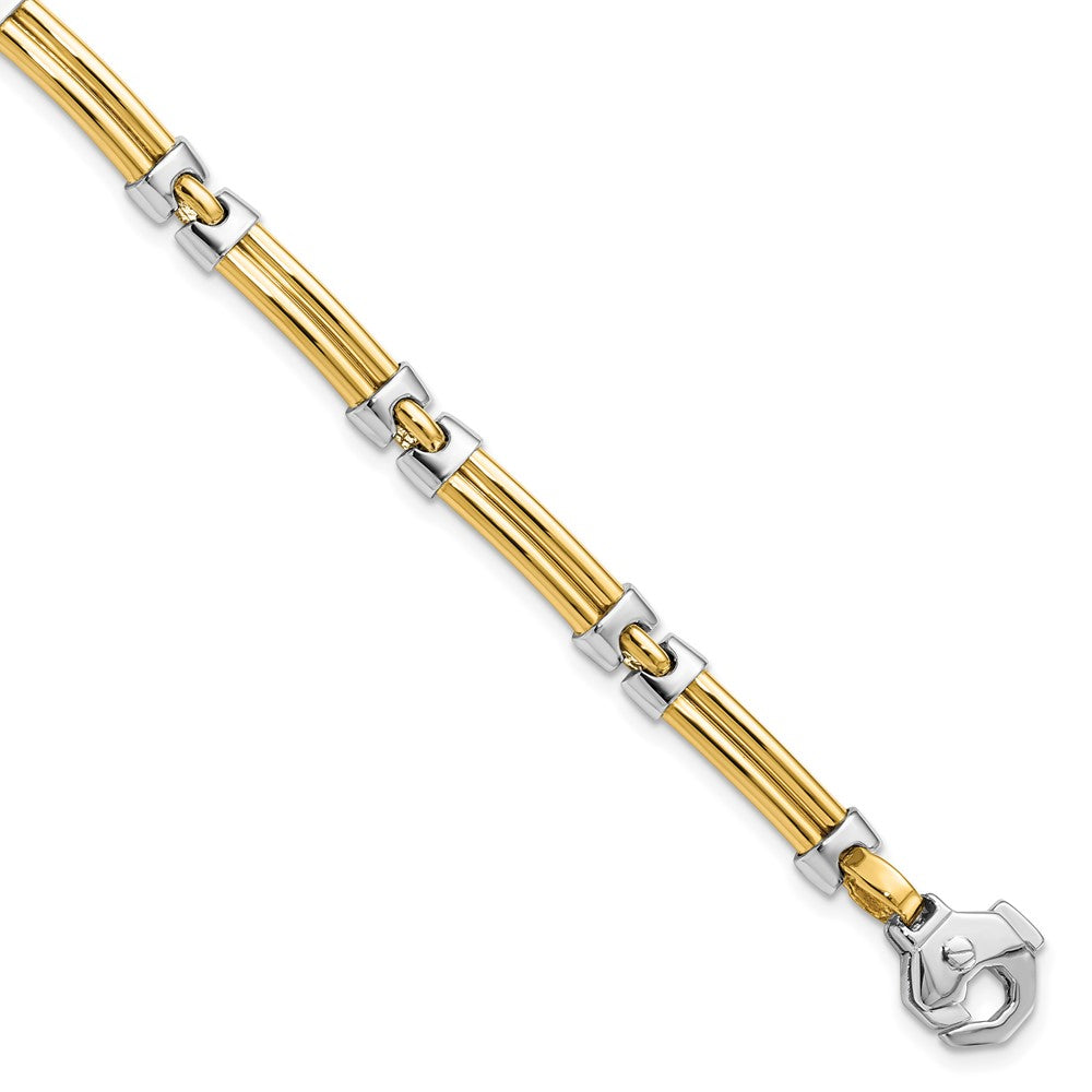 14K Bicolor Poliert Armband