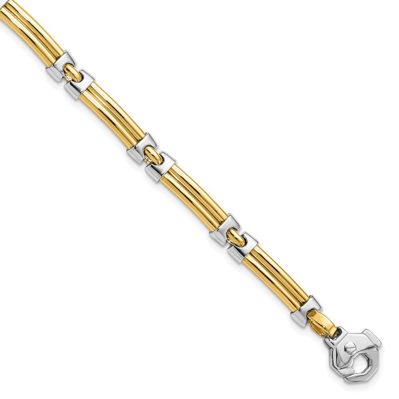 14K Bicolor Poliert Armband