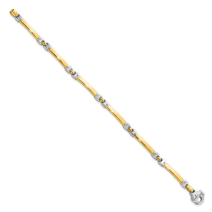 14K Bicolor Poliert Armband