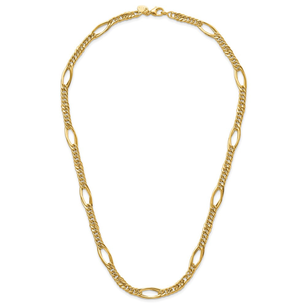 14K Gelbgold Poliert Fantasieglieder Halskette