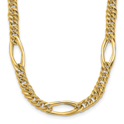 14K Gelbgold Poliert Fantasieglieder Halskette