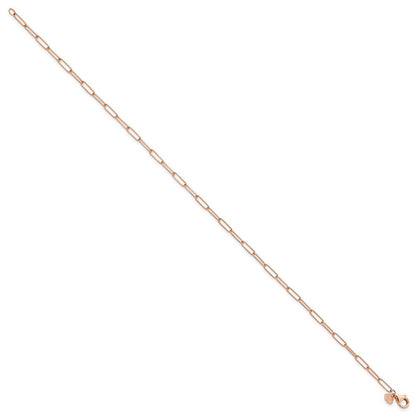 14K Roségold Poliert Fantasieglieder Gliederarmband