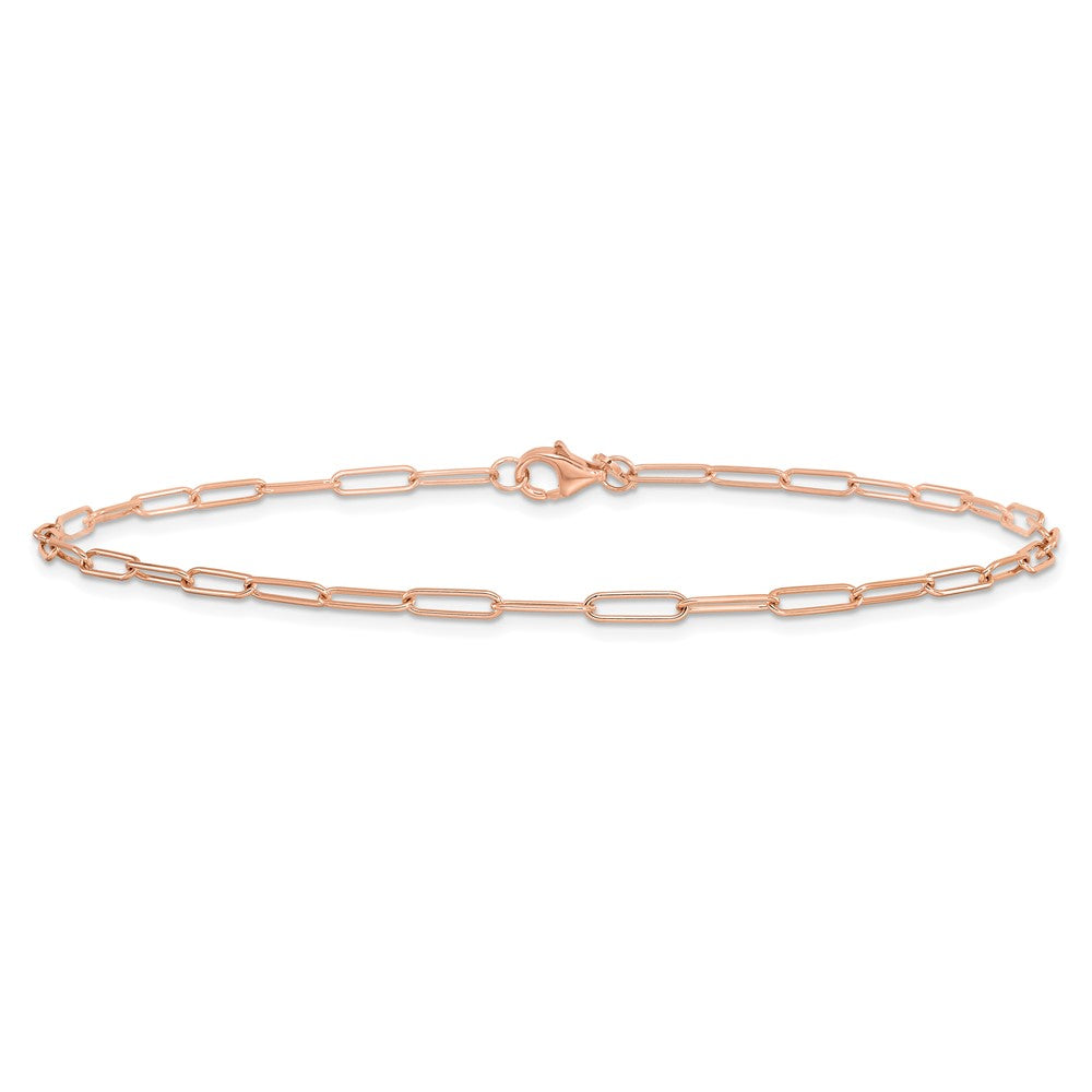 14K Roségold Poliert Fantasieglieder Gliederarmband