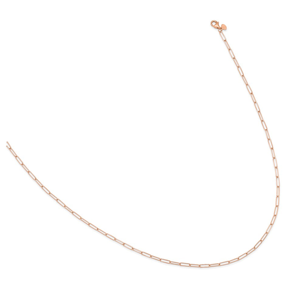 14K Roségold Poliert Fantasieglieder Halskette