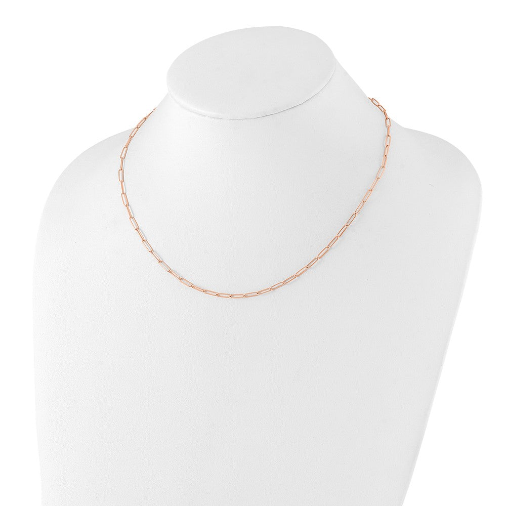 14K Roségold Poliert Fantasieglieder Halskette