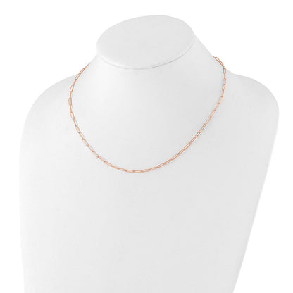 14K Roségold Poliert Fantasieglieder Halskette